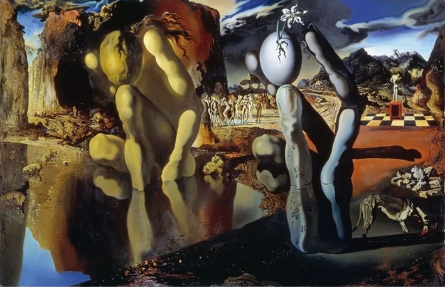 "Metamorphosis of Narcissus" by Salvador Dalí